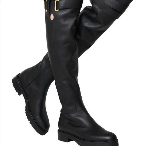 Authentic VALENTINO GARAVANI RUNWAY Bowrap buckled leather over-the-knee boots - Picture 3 of 16